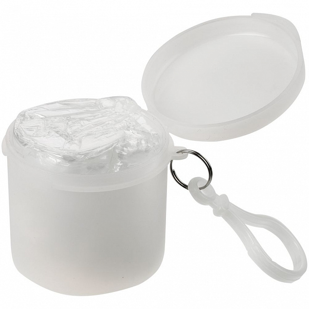Дождевик в футляре Trifle, белый с логотипом  заказать по выгодной цене в кибермаркете AvroraStore