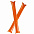 Палки-стучалки для болельщиков Hip-Hip, оранжевые с логотипом  заказать по выгодной цене в кибермаркете AvroraStore