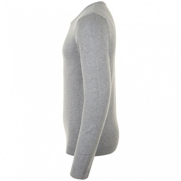 Пуловер мужской Glory Men, серый меланж с логотипом  заказать по выгодной цене в кибермаркете AvroraStore