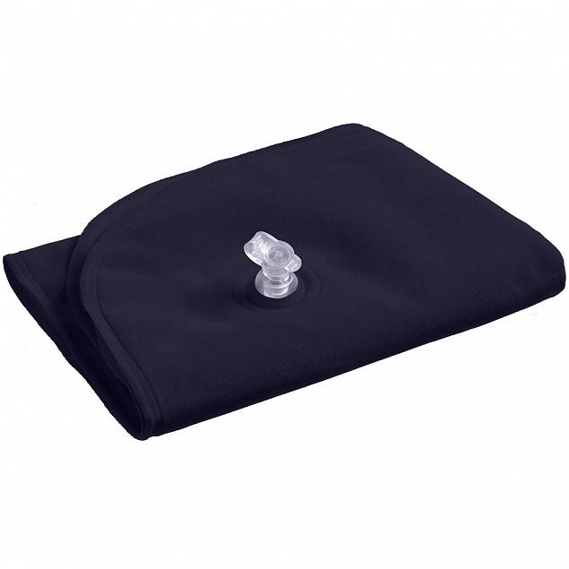 Надувная подушка под шею «СКА», темно-синяя с логотипом  заказать по выгодной цене в кибермаркете AvroraStore