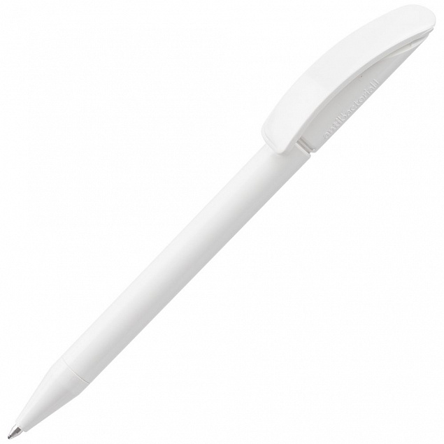 Ручка шариковая Prodir DS3 TPP Antibacterial, белая с логотипом  заказать по выгодной цене в кибермаркете AvroraStore
