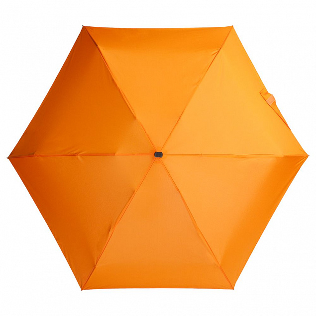 Зонт складной Five, оранжевый с логотипом  заказать по выгодной цене в кибермаркете AvroraStore