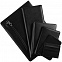 Чехол для карточек Linen, черный с логотипом  заказать по выгодной цене в кибермаркете AvroraStore
