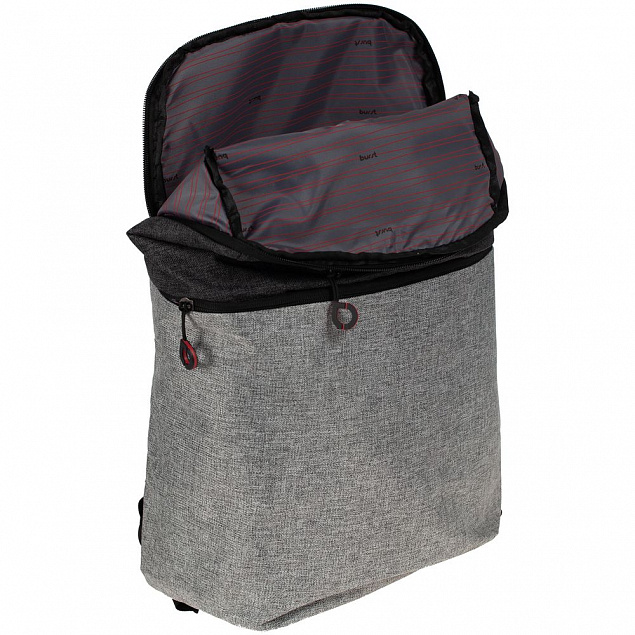 Рюкзак для ноутбука Burst Argentum, серый с темно-серым с логотипом  заказать по выгодной цене в кибермаркете AvroraStore