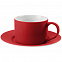 Набор для чая на 2 персоны Best Morning, красный с логотипом  заказать по выгодной цене в кибермаркете AvroraStore
