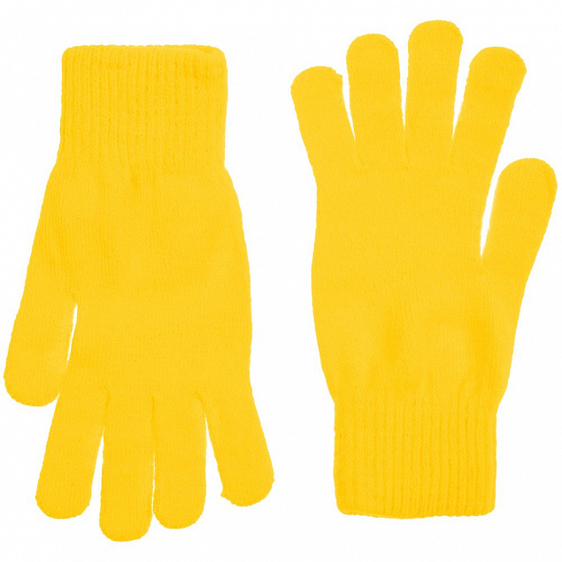 Перчатки Urban Flow, желтые с логотипом  заказать по выгодной цене в кибермаркете AvroraStore