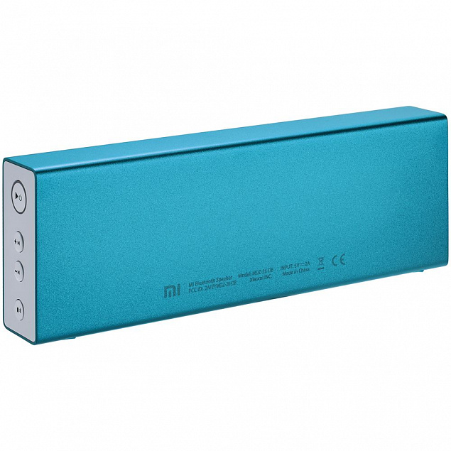Беспроводная стереоколонка MI Bluetooth Speaker, синяя с логотипом  заказать по выгодной цене в кибермаркете AvroraStore