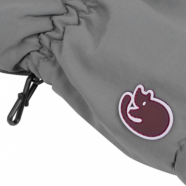 Перчатки с подогревом Pekatherm, серые с логотипом  заказать по выгодной цене в кибермаркете AvroraStore