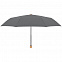 Зонт складной Nature Mini, серый с логотипом  заказать по выгодной цене в кибермаркете AvroraStore