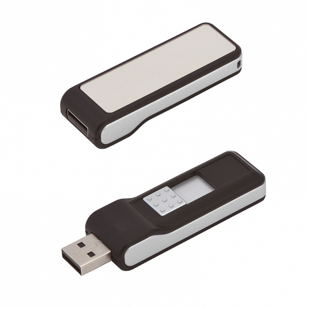 Флеш-карта "Зажигай" USB 8GB зеркальная со светящимся логотипом с логотипом  заказать по выгодной цене в кибермаркете AvroraStore