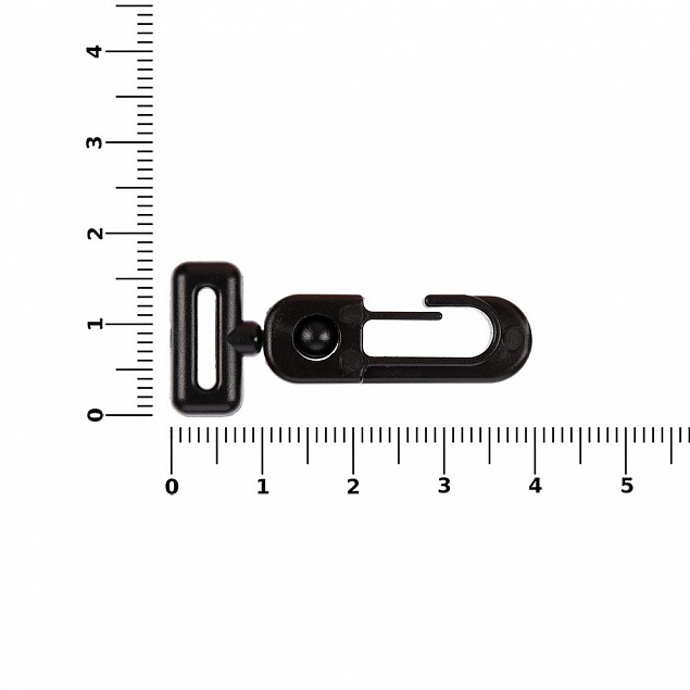 Застежка-карабин Сarabine, S, черный с логотипом  заказать по выгодной цене в кибермаркете AvroraStore