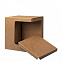 Коробка для кружек 25903, 27701, 27601, размер 11,8х9,0х10,8 см, микрогофрокартон, коричневый с логотипом  заказать по выгодной цене в кибермаркете AvroraStore