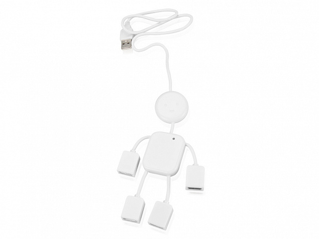 USB Hub Человечек с логотипом  заказать по выгодной цене в кибермаркете AvroraStore