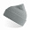 Шапка NELSON в рубчик с отворотом,100%  органический хлопок, светло-серый с логотипом  заказать по выгодной цене в кибермаркете AvroraStore