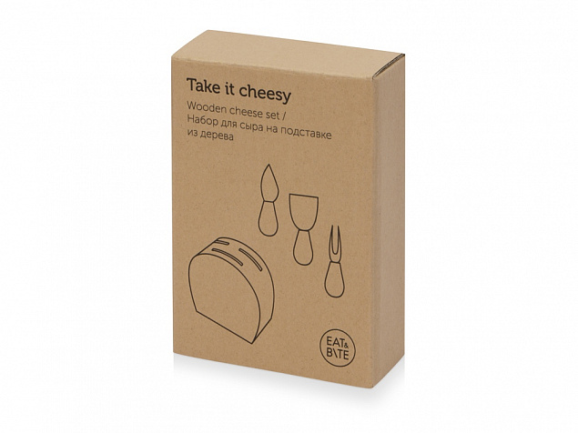 Набор из ножей для сыра на подставке Take it cheesy с логотипом  заказать по выгодной цене в кибермаркете AvroraStore