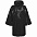 Дождевик-плащ CloudTime, черный с логотипом  заказать по выгодной цене в кибермаркете AvroraStore