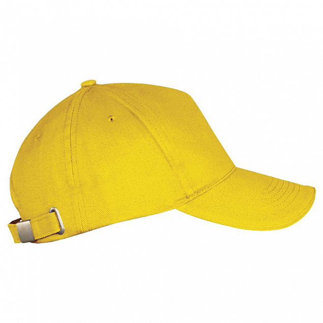 Бейсболка LONG BEACH, желтая с логотипом  заказать по выгодной цене в кибермаркете AvroraStore