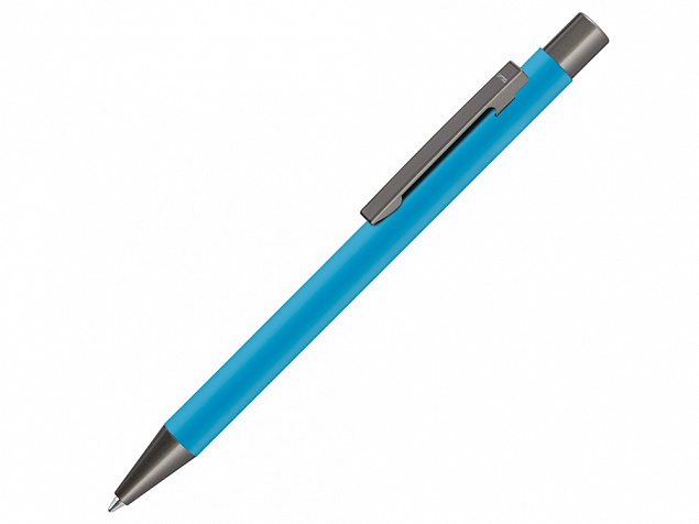 Ручка металлическая шариковая STRAIGHT GUM soft-touch с зеркальной гравировкой с логотипом  заказать по выгодной цене в кибермаркете AvroraStore