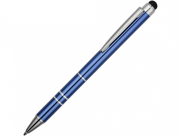Ручка-стилус шариковая Charleston, синий, черные чернила с логотипом  заказать по выгодной цене в кибермаркете AvroraStore