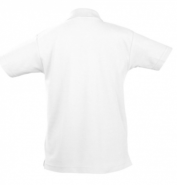 Рубашка поло детская Summer II Kids 170, белая с логотипом  заказать по выгодной цене в кибермаркете AvroraStore