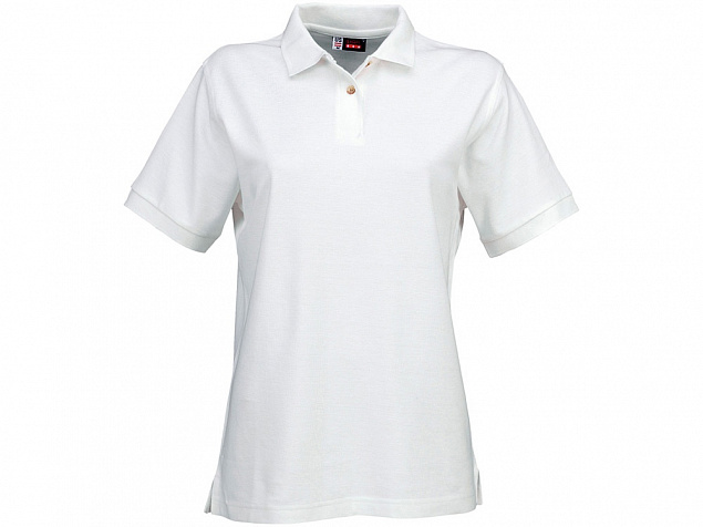 Рубашка поло Boston женская, белый с логотипом  заказать по выгодной цене в кибермаркете AvroraStore