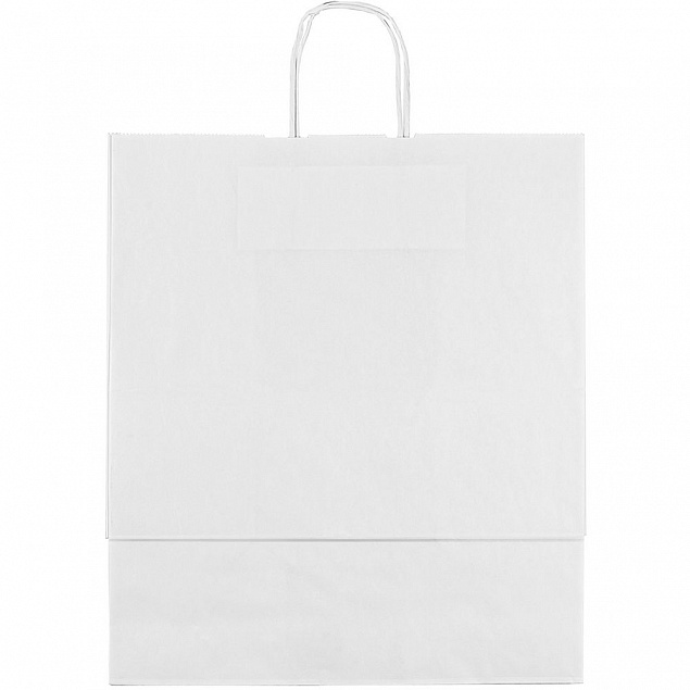 Пакет бумажный Willy, большой, белый с логотипом  заказать по выгодной цене в кибермаркете AvroraStore