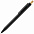Ручка шариковая Chromatic, черная с золотистым с логотипом  заказать по выгодной цене в кибермаркете AvroraStore