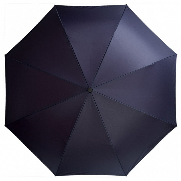 Зонт наоборот Style, трость, сине-голубой с логотипом  заказать по выгодной цене в кибермаркете AvroraStore
