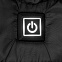 Куртка с подогревом Thermalli Chamonix, черная с логотипом  заказать по выгодной цене в кибермаркете AvroraStore