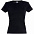 Футболка женская MISS 150, черная с логотипом  заказать по выгодной цене в кибермаркете AvroraStore