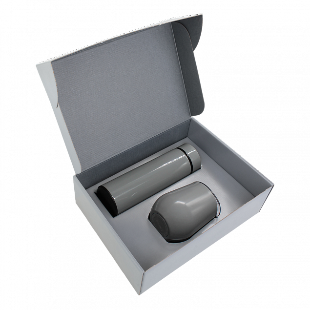 Набор Hot Box C grey (серый) с логотипом  заказать по выгодной цене в кибермаркете AvroraStore