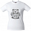 Футболка женская Bear, белая с логотипом  заказать по выгодной цене в кибермаркете AvroraStore