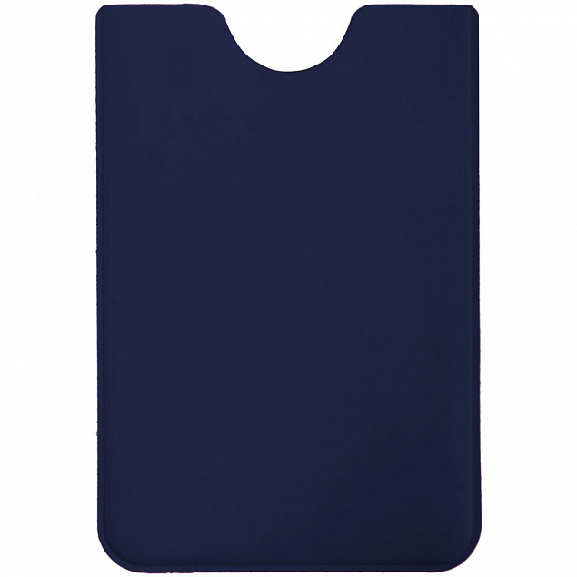 Чехол для карточки Dorset, синий с логотипом  заказать по выгодной цене в кибермаркете AvroraStore