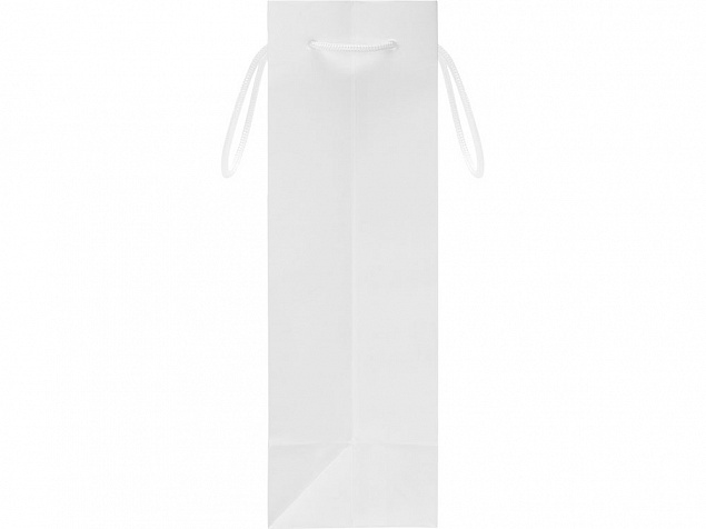 Пакет под бутылку Imilit 11х35х11 см, белый с логотипом  заказать по выгодной цене в кибермаркете AvroraStore