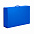 Коробка складная подарочная, 37x25x10cm, кашированный картон, синий с логотипом  заказать по выгодной цене в кибермаркете AvroraStore