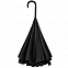 Зонт наоборот Style, трость, черный с логотипом  заказать по выгодной цене в кибермаркете AvroraStore
