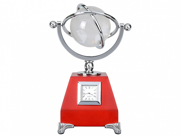 Часы с глобусом Universe с логотипом  заказать по выгодной цене в кибермаркете AvroraStore