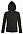 Толстовка женская на молнии с капюшоном Seven Women 290, черная с логотипом  заказать по выгодной цене в кибермаркете AvroraStore