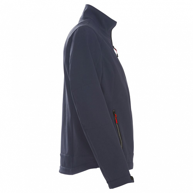 Куртка софтшелл женская TRIAL LADY, темно-синяя с логотипом  заказать по выгодной цене в кибермаркете AvroraStore