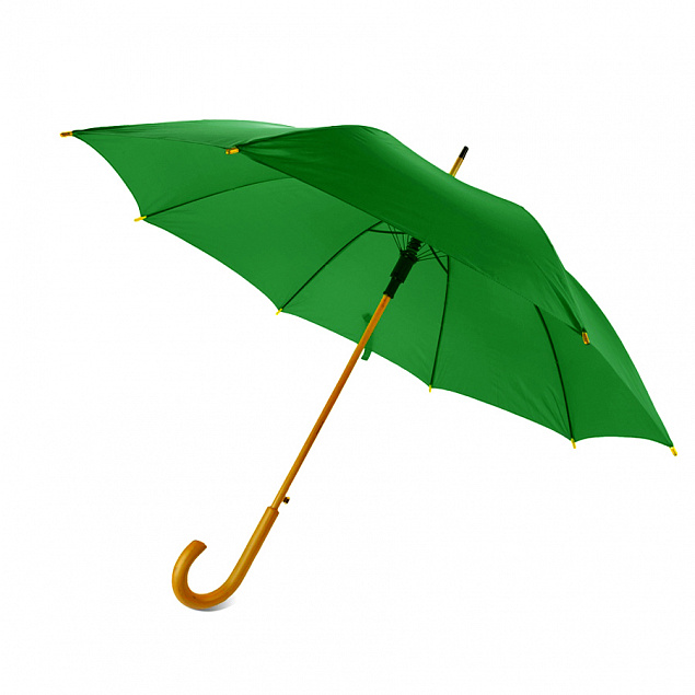 Зонт-трость Arwood - Зеленый FF с логотипом  заказать по выгодной цене в кибермаркете AvroraStore