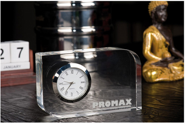 Настольные часы с логотипом  заказать по выгодной цене в кибермаркете AvroraStore