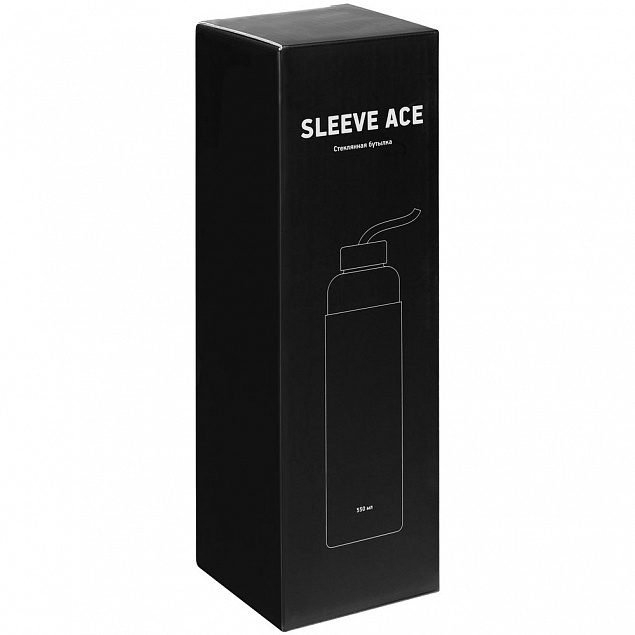 Бутылка для воды Sleeve Ace, синяя с логотипом  заказать по выгодной цене в кибермаркете AvroraStore