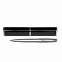 Набор ручка Lyon c футляром, серебряный, черный с логотипом  заказать по выгодной цене в кибермаркете AvroraStore