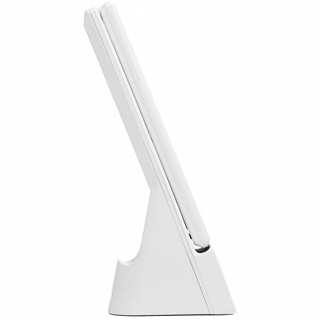 Лампа с часами и беспроводной зарядкой Powerack, белая с логотипом  заказать по выгодной цене в кибермаркете AvroraStore