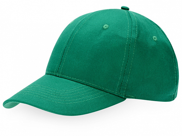 Бейсболка Detroit 6-ти панельная, зеленый с логотипом  заказать по выгодной цене в кибермаркете AvroraStore
