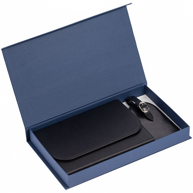 Коробка Horizon Magnet, темно-синяя с логотипом  заказать по выгодной цене в кибермаркете AvroraStore