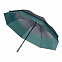 Зонт-трость Portobello Bora, серый/аква с логотипом  заказать по выгодной цене в кибермаркете AvroraStore
