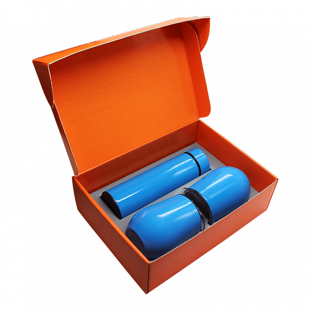 Набор Hot Box C2 G, голубой с логотипом  заказать по выгодной цене в кибермаркете AvroraStore