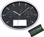 Часы настенные INSERT3 с термометром и гигрометром, черные с логотипом  заказать по выгодной цене в кибермаркете AvroraStore