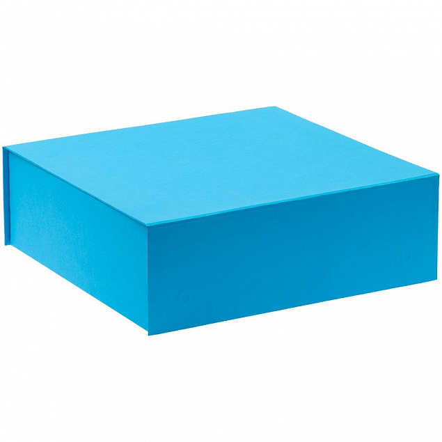 Коробка Quadra, голубая с логотипом  заказать по выгодной цене в кибермаркете AvroraStore